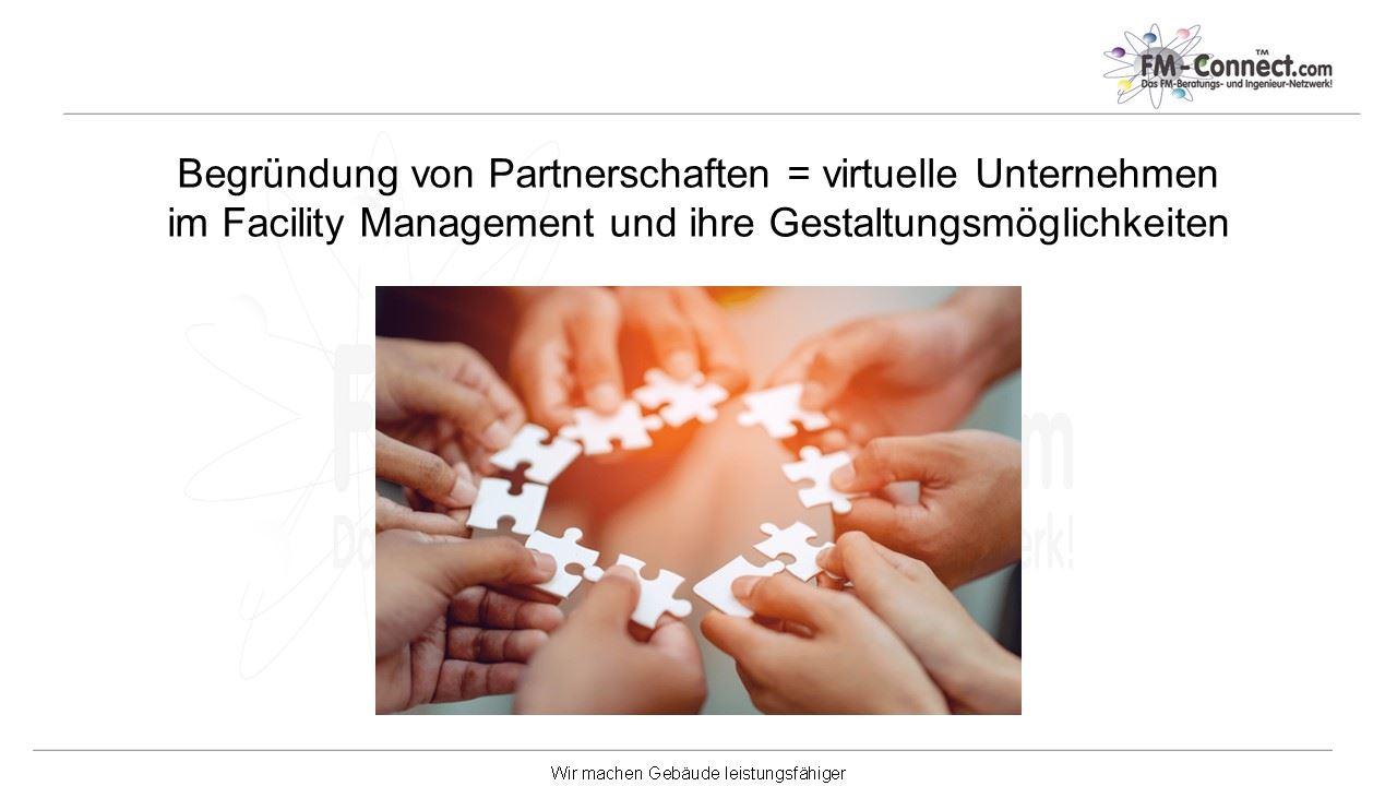 Menschen loesen zusammen ein Puzzle beim Zusammenstellen der Teile. Partnerschaften im Facility Management
