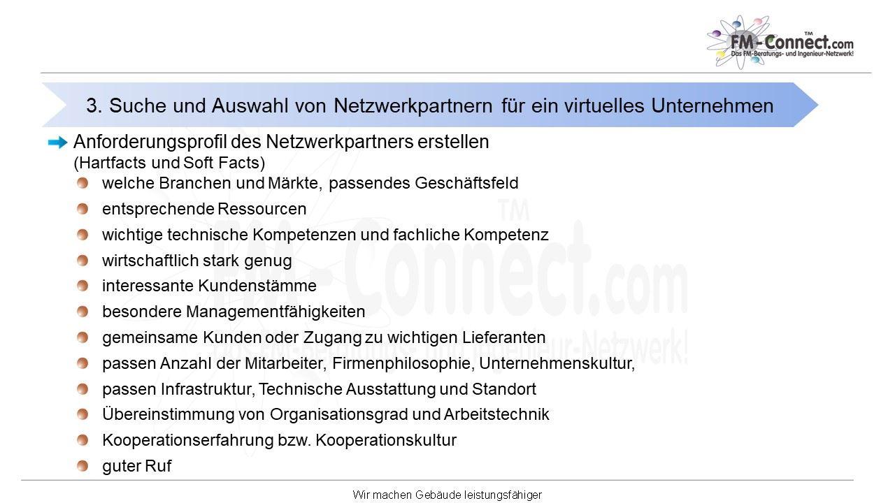 Suche und Auswahl von Netzwerkpartnern